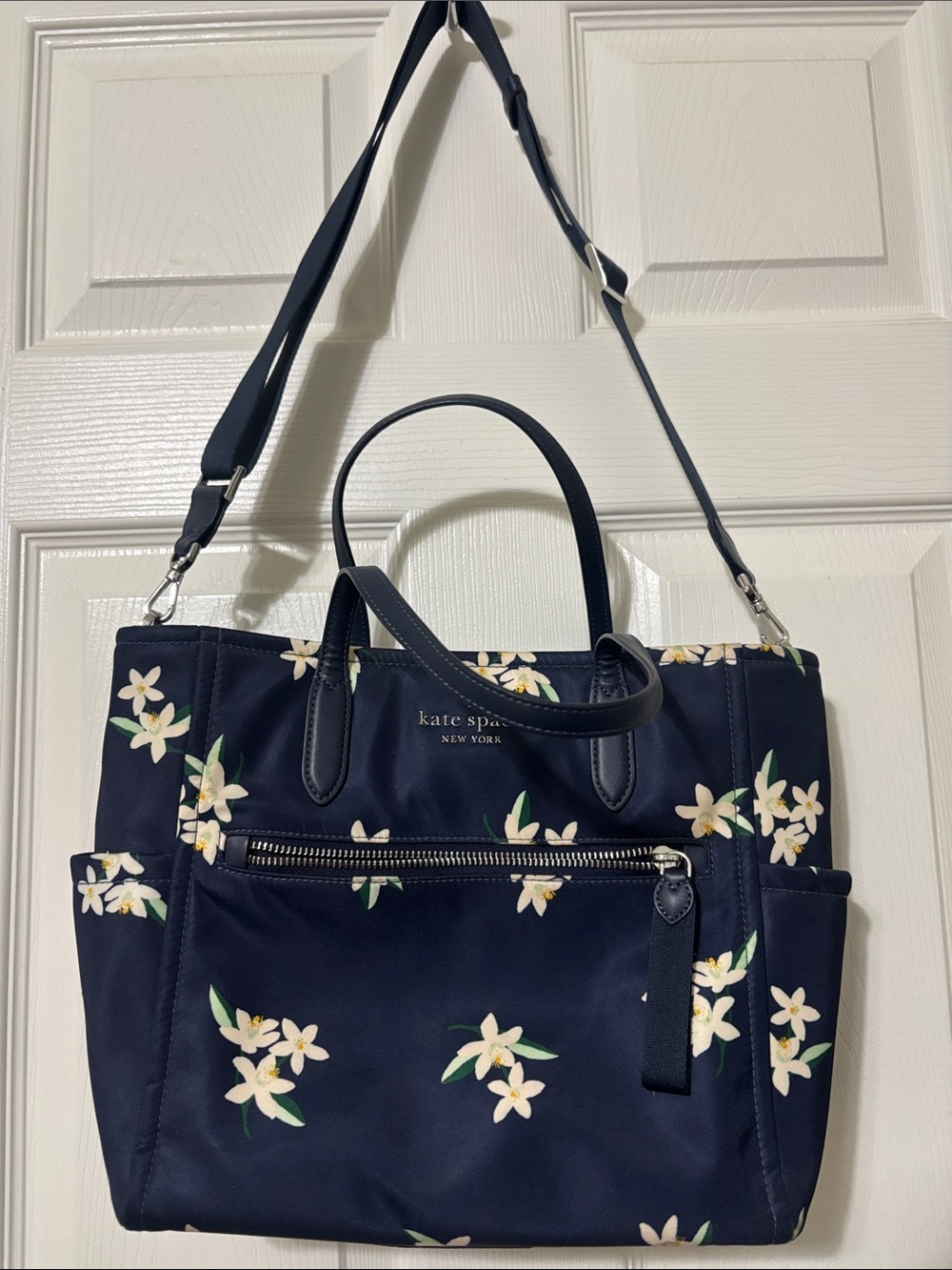 Kate Spade Chelsea Medium Satchel in Parisian Navy Multi